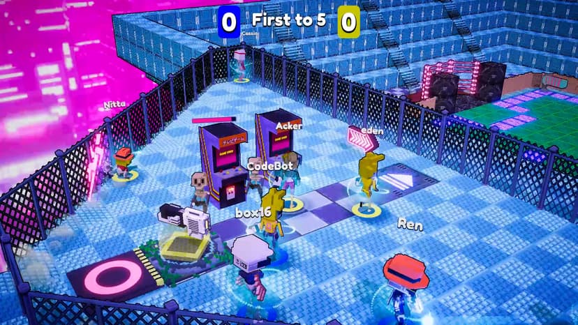 Students playing together in a SuperCode world